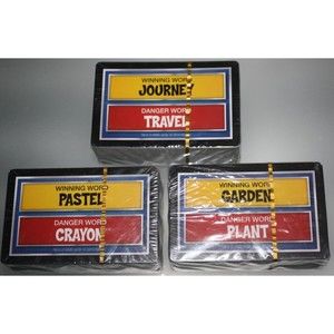 Ellen's Danger Word Lot of Three Replacement Card Decks Guess The Winning Word
